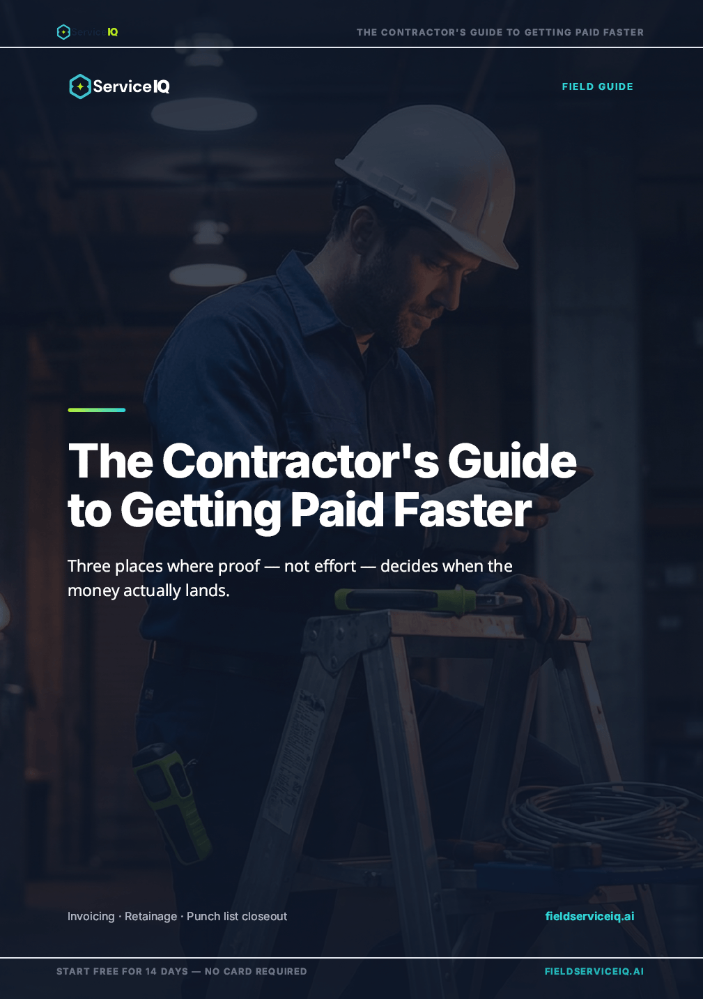 The Contractor's Guide to Getting Paid Faster — eBook cover