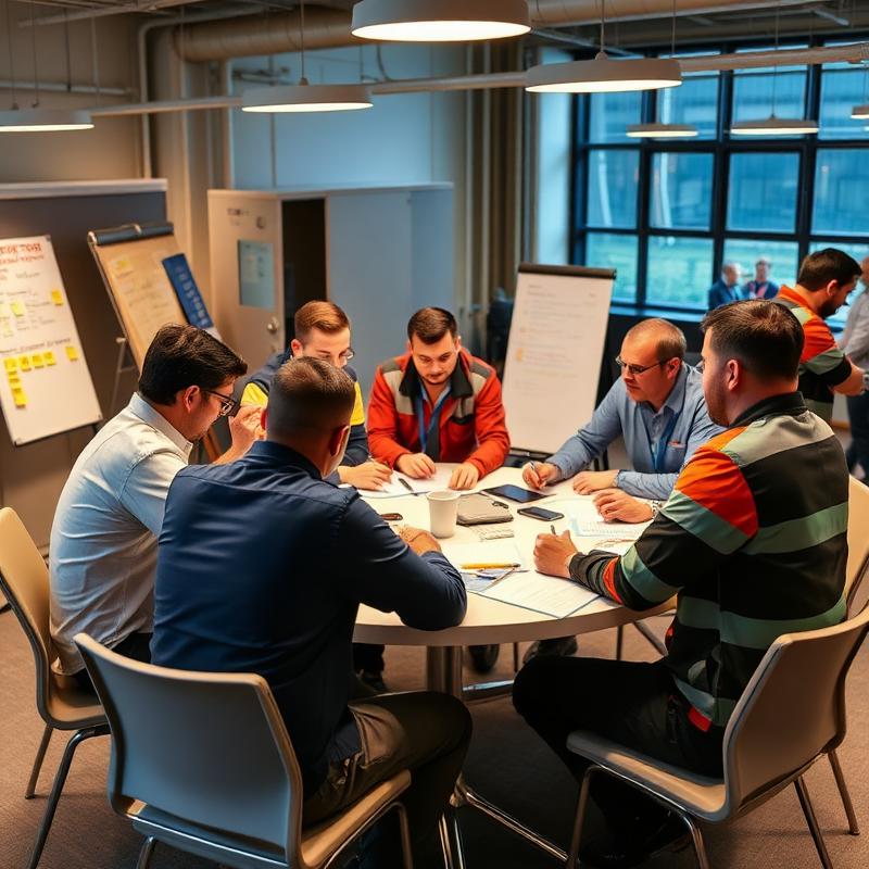 Hands-on workshop with trade professionals collaborating