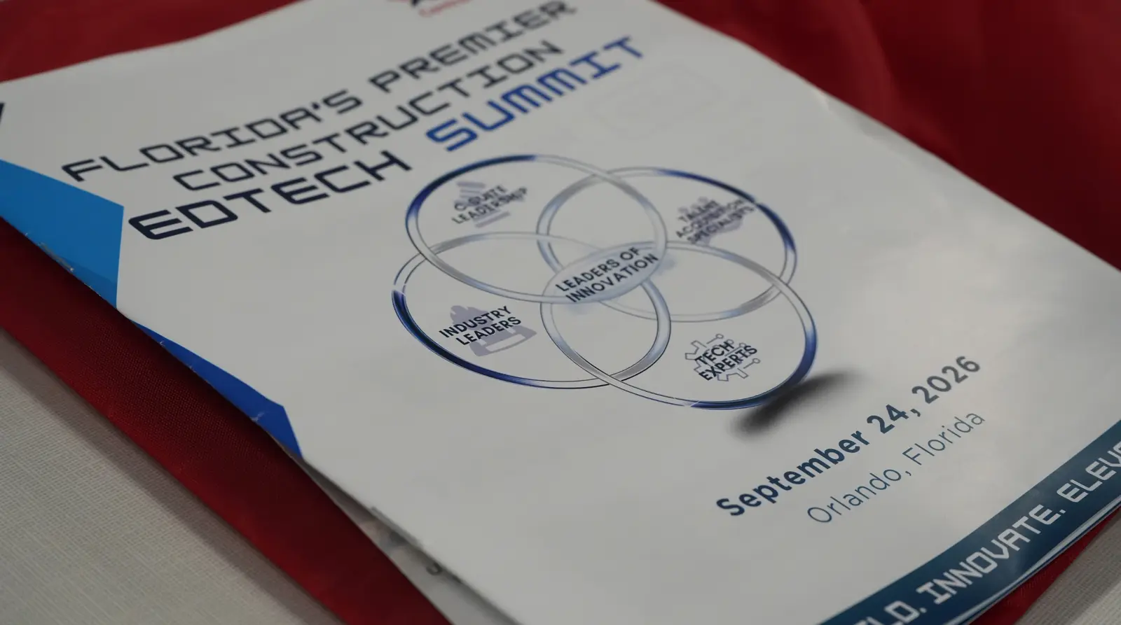The 2026 EdTech Summit program booklet, Florida's Premier Construction EdTech Summit, September 24, 2026, Orlando